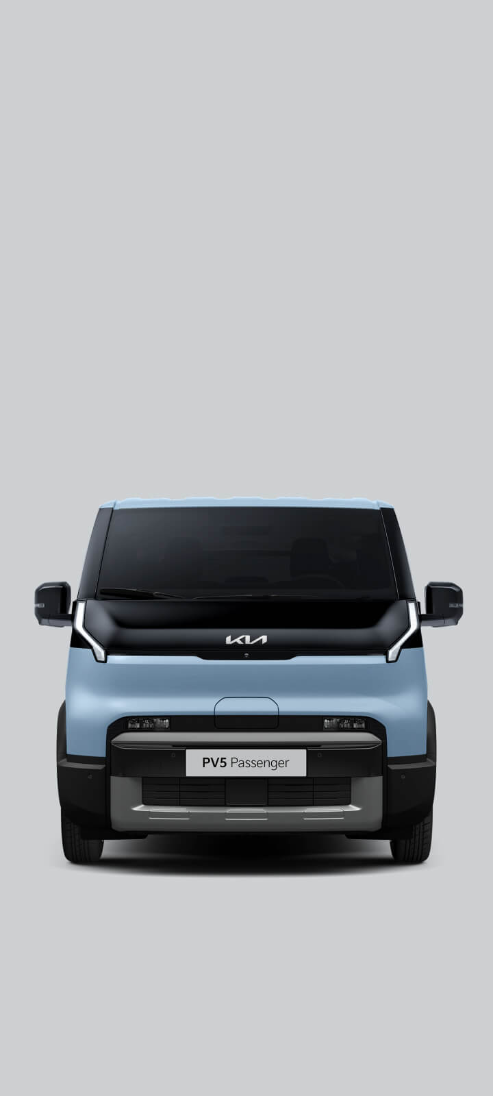 Frontansicht des Kia PV5 Passenger.